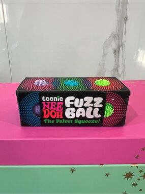 Needoh sealed package Fuzz Ball Velvet Squeeze -  (Set of 3)